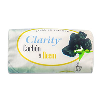 Jabón de tocador - Carbón y neem (Clarity, 125g)